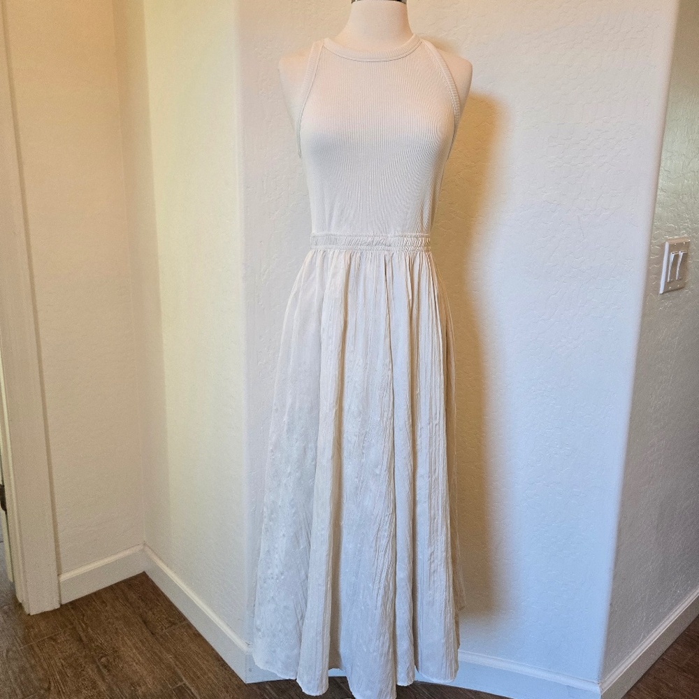 Gap Mixed Media Midi Dress